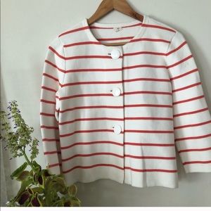 J. Crew | Striped Cardigan 3 Button medium